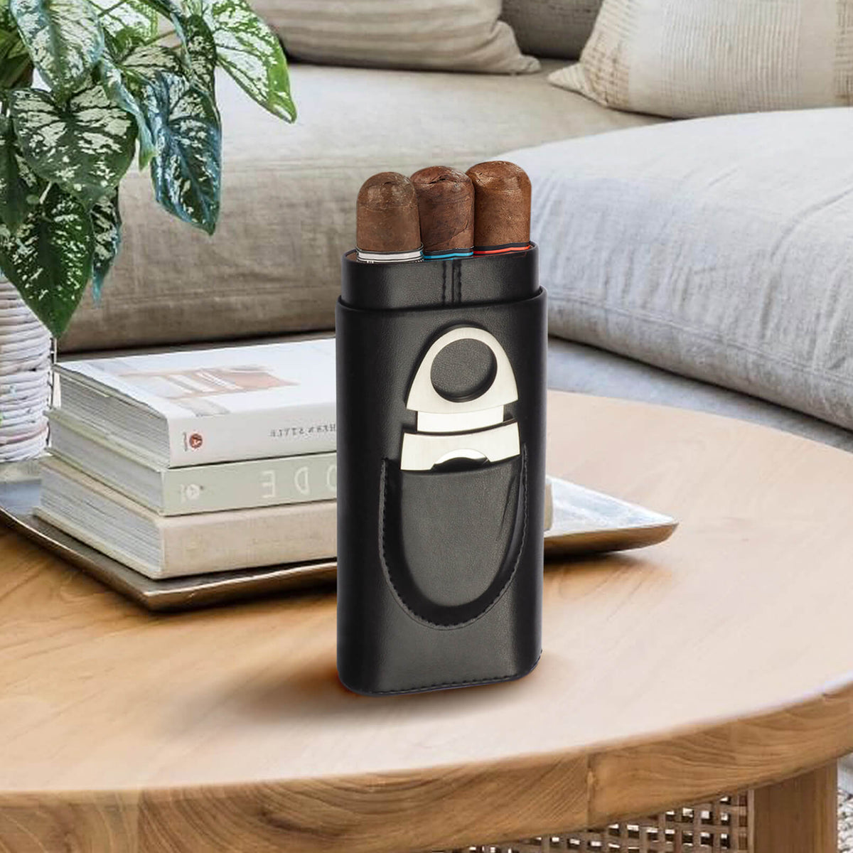 Cedar Wood Cigar Travel Humidor Box Portable Cigar Case W/ Humidifier –  guevara lux