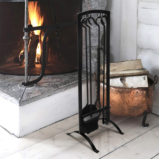 5pcs Fireplace Tools Sets / Wrought Iron Fire set / Fire Pit Stand Holder