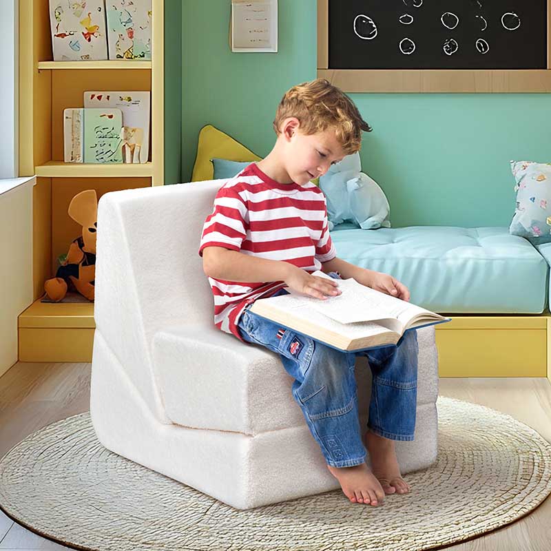 【Clearance Sale】2 in 1 Folding Sofa Chair for Kids, Convertible Sofa to Lounger for Girls and Boys