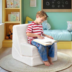 【Clearance Sale】2 in 1 Folding Sofa Chair for Kids, Convertible Sofa to Lounger for Girls and Boys