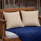 2 Pack Outdoor Throw Pillows, 18*18IN Waterproof and Fade Resistant Patio Mat for Garden, Porch, Poolside Furniture - Soft and Comfortable Decorative Pillow Cover