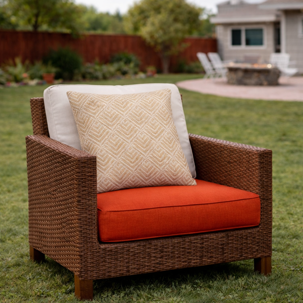 2 Pack Outdoor Throw Pillows, 18*18IN Waterproof and Fade Resistant Patio Mat for Garden, Porch, Poolside Furniture - Soft and Comfortable Decorative Pillow Cover