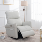 Power Swivel Rocker Recliner Chair for Adults, 270° Swivel Rocking Recliner Chair,Electric Small Recliners for Small Spaces, Single Sofa Recliner for Living Room, Bedroom