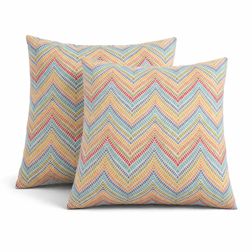 2 Pack Outdoor Throw Pillows, 18*18IN Waterproof and Fade Resistant Patio Mat for Garden, Porch, Poolside Furniture - Soft and Comfortable Decorative Pillow Cover