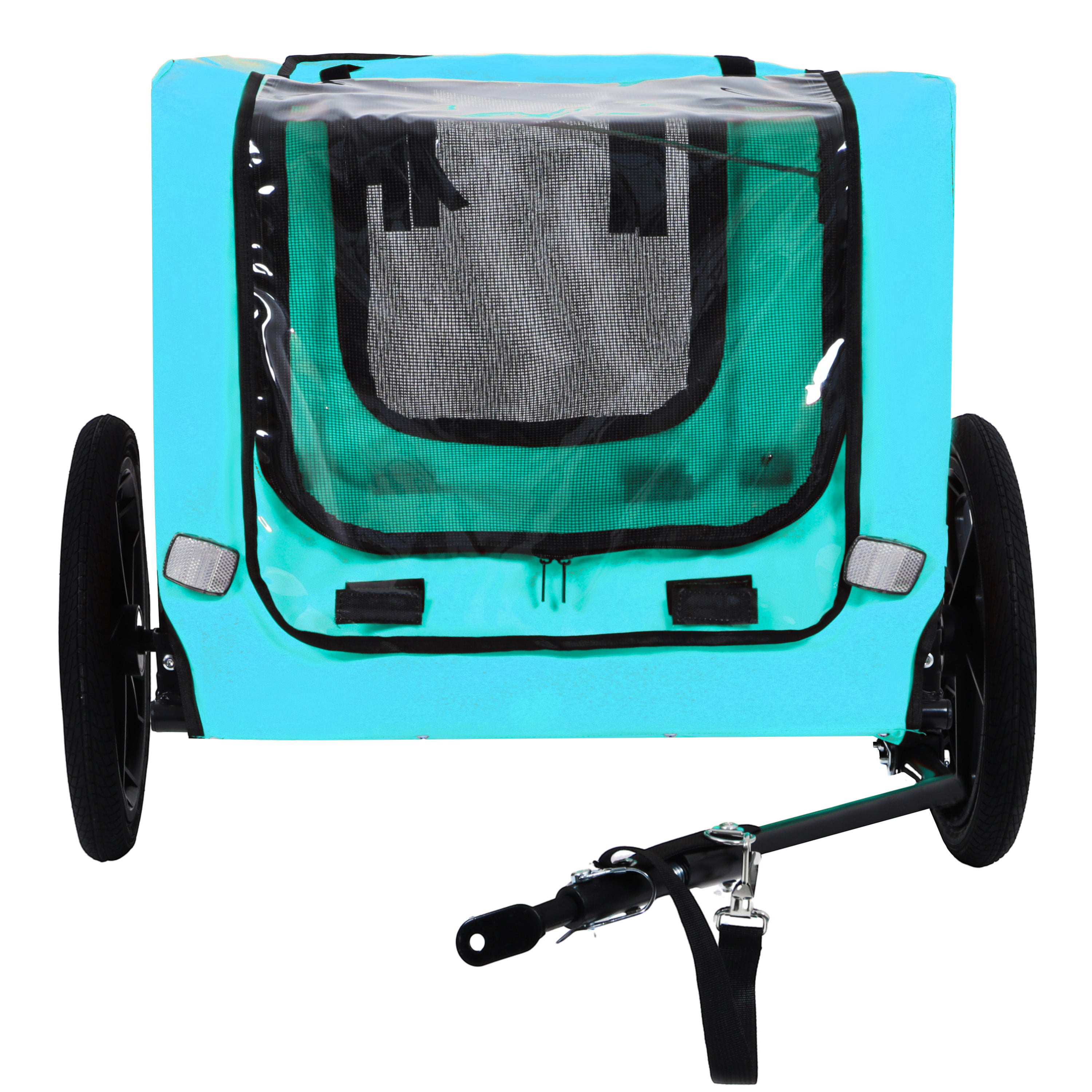 Pet Bike Trailer Dog Cart for Bicycle,Suitable for Small and Medium Pets, Easy Folding Cart Frame, Quick Release Wheel, Non-Slip Floor, Internal Leash