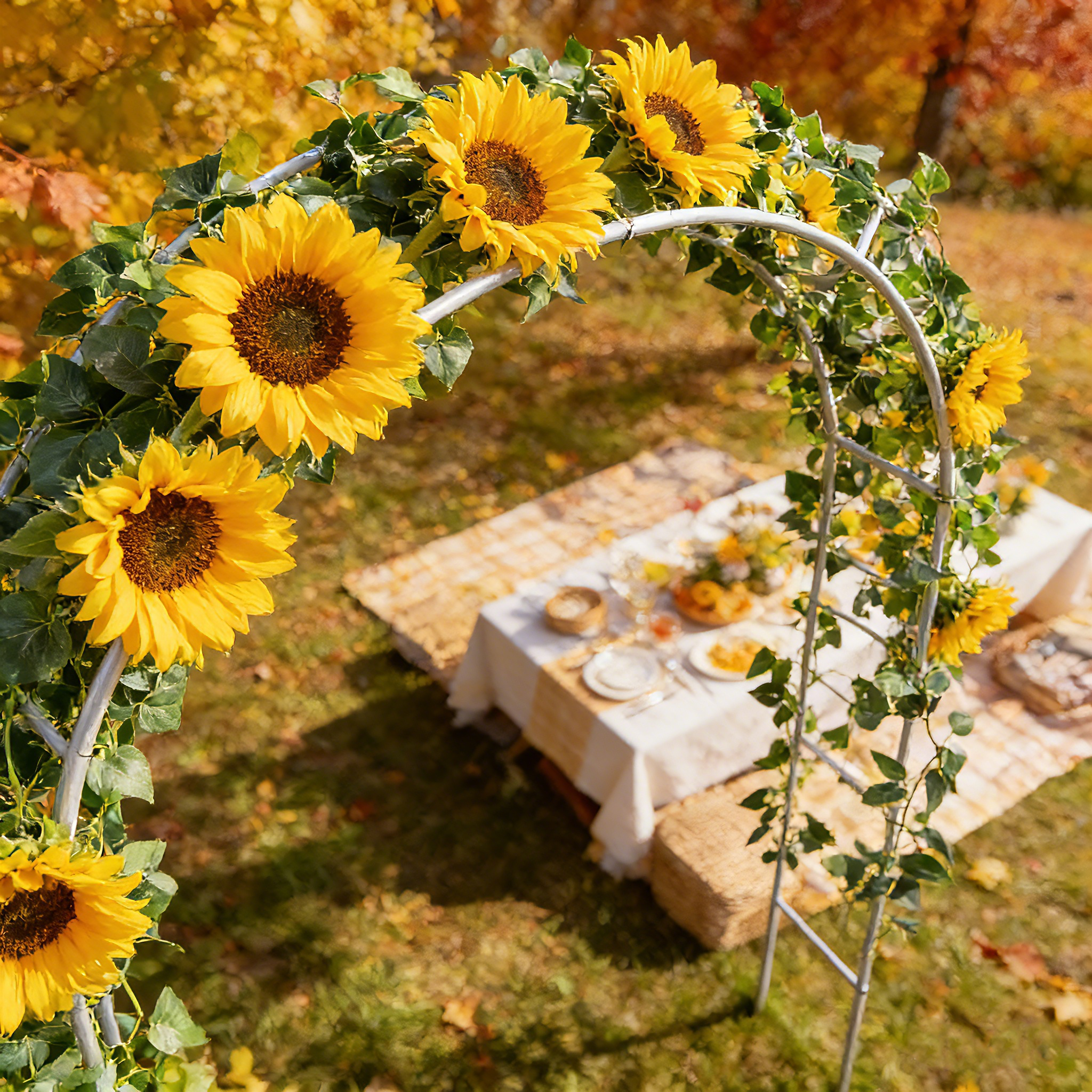 Arttoreal Outdoor Garden Arbor Arch – Durable Metal Trellis for Climbing Plants, Wedding & Garden Decoration