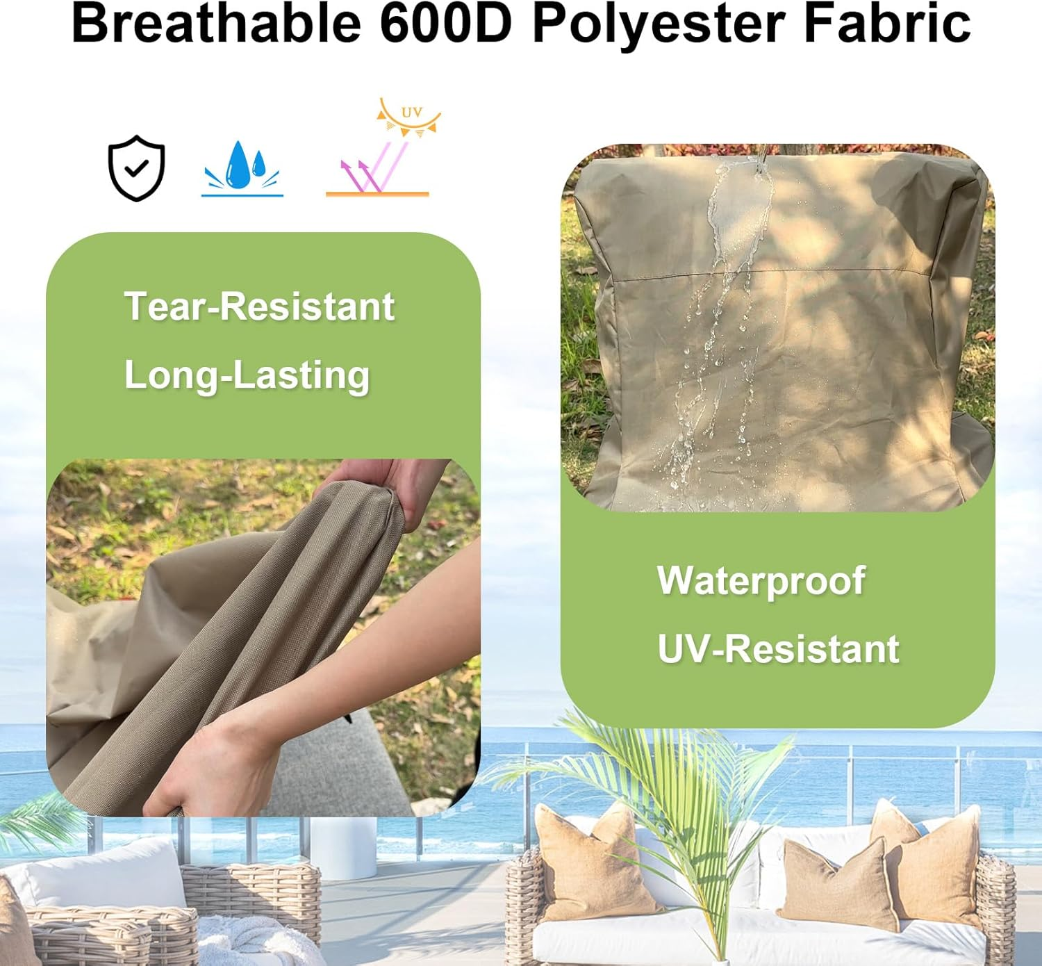 Outdoor Chair Protective Storage Cover / Furniture Cover