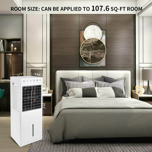 Evaporative Air Cooler Fan with Remote Control / Portable Air Cooler with Fan Repellent and Humidifier