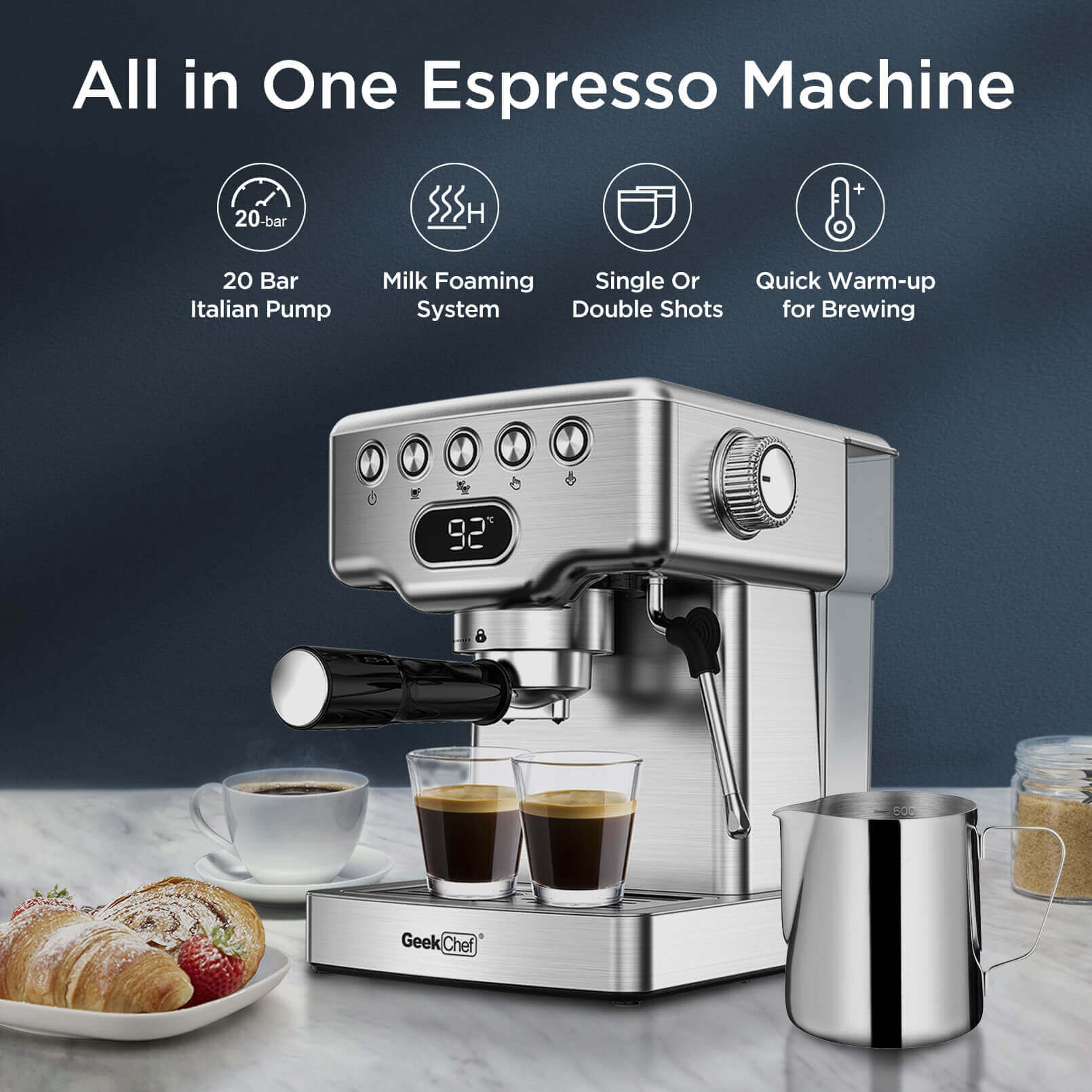 Steam Wand Cheap Espresso Machine With Milk Frother Espresso