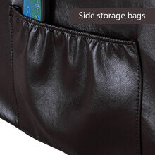 Arttoreal Rocking Chair Recliner Chair with Massage and Heating / Single Sofa Lounge Chair for Living Room with 2 Cup Holders and Side Pocket