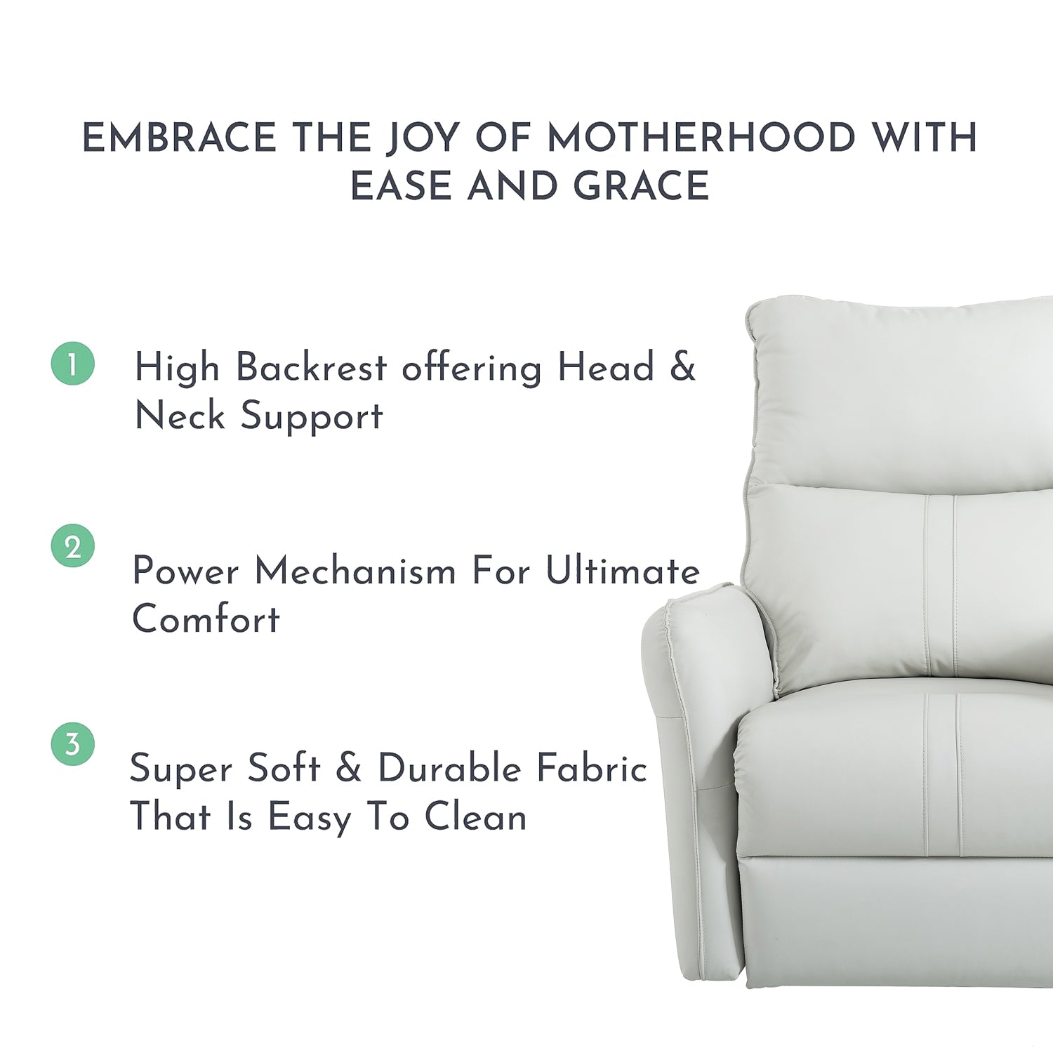 Power Swivel Rocker Recliner Chair for Adults, 270° Swivel Rocking Recliner Chair,Electric Small Recliners for Small Spaces, Single Sofa Recliner for Living Room, Bedroom