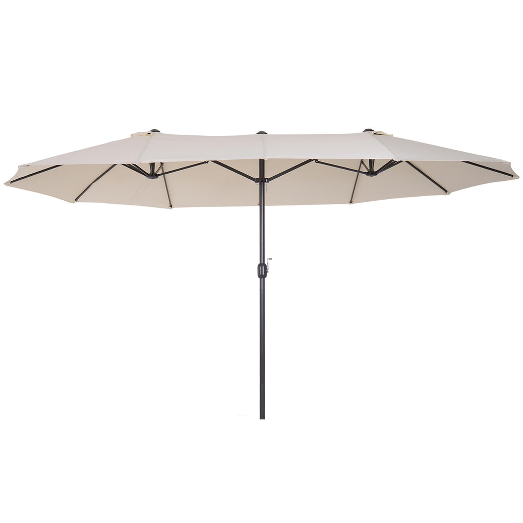 Outdoor Patio Shade Umbrella/ Double-Sided Market Extra Large Waterproof Twin Umbrellas