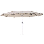 Outdoor Patio Shade Umbrella/ Double-Sided Market Extra Large Waterproof Twin Umbrellas