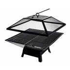 Square Small Fire Pit BBQ Party Portable Fire Pit