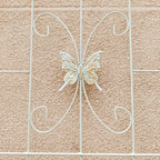 2 Pack Metal Garden Trellis 86.7" x 19.7" Rustproof Trellis for Climbing Plants Outdoor Flower Support Cream