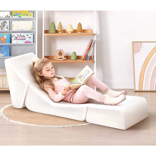 【Clearance Sale】2 in 1 Folding Sofa Chair for Kids, Convertible Sofa to Lounger for Girls and Boys