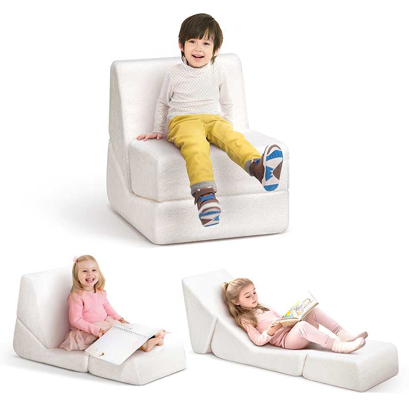 【Clearance Sale】2 in 1 Folding Sofa Chair for Kids, Convertible Sofa to Lounger for Girls and Boys