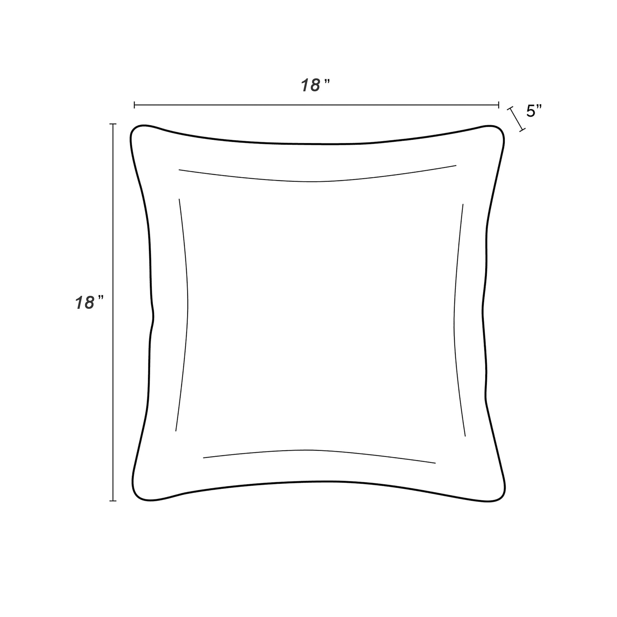 2 Pack Outdoor Throw Pillows, 18*18IN Waterproof and Fade Resistant Patio Mat for Garden, Porch, Poolside Furniture - Soft and Comfortable Decorative Pillow Cover