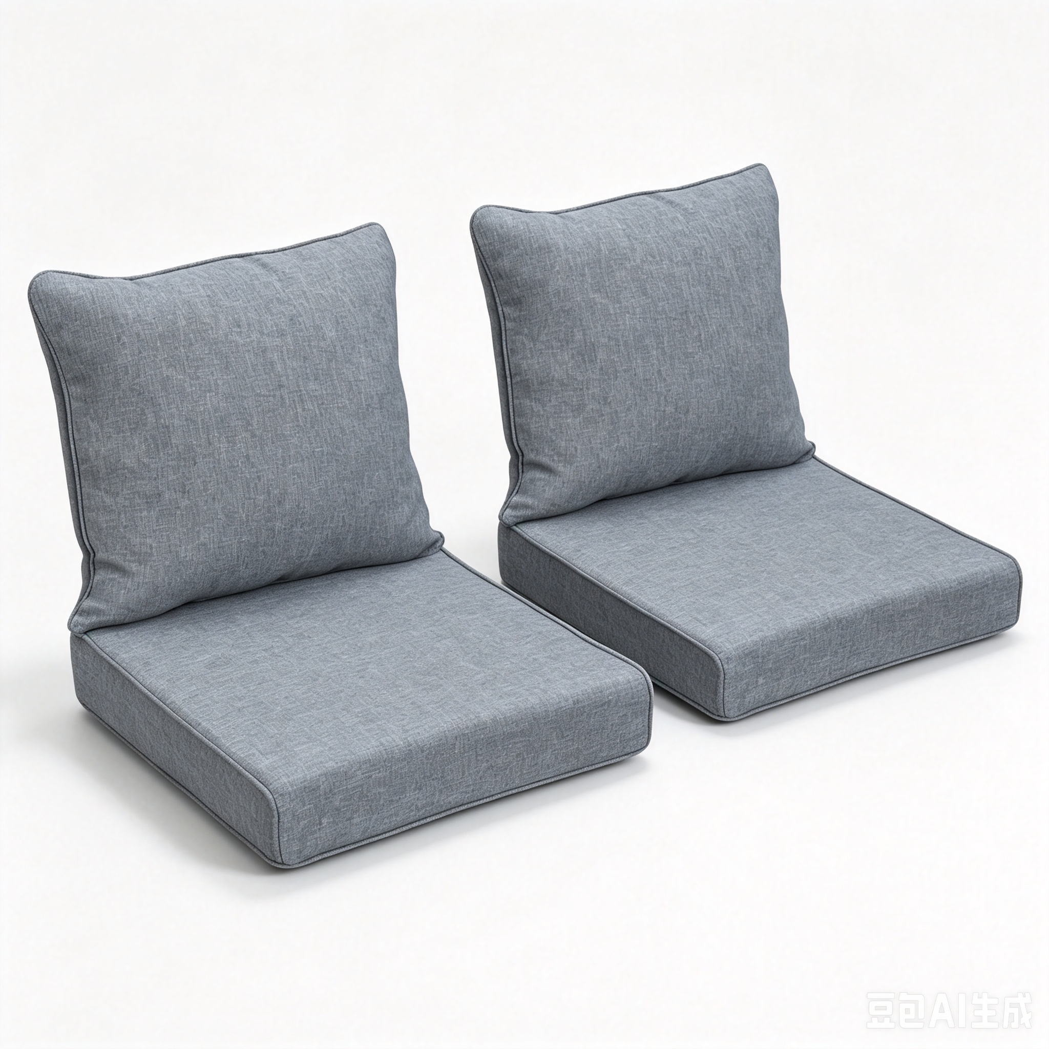 Arttoreal Outdoor Deep Seat Cushion Set, 24 x 22 x 4.3 in Seat and Back Replacement Cushions for Patio Furniture, Water-Resistant Fabric
