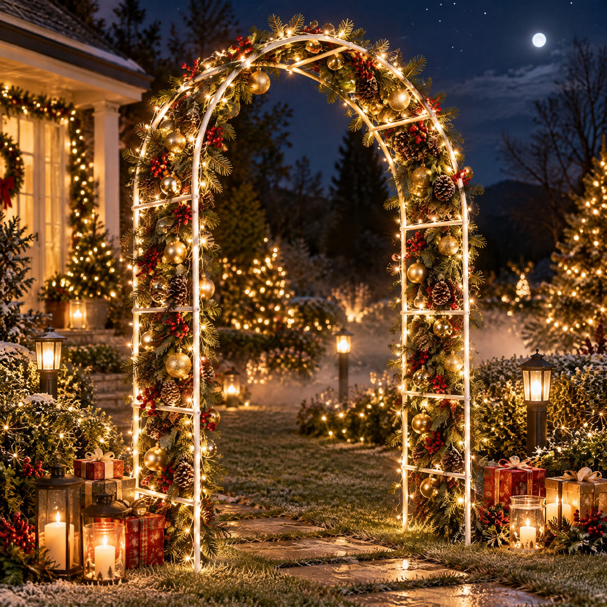 Arttoreal Outdoor Garden Arch for Wedding & Holiday Decor