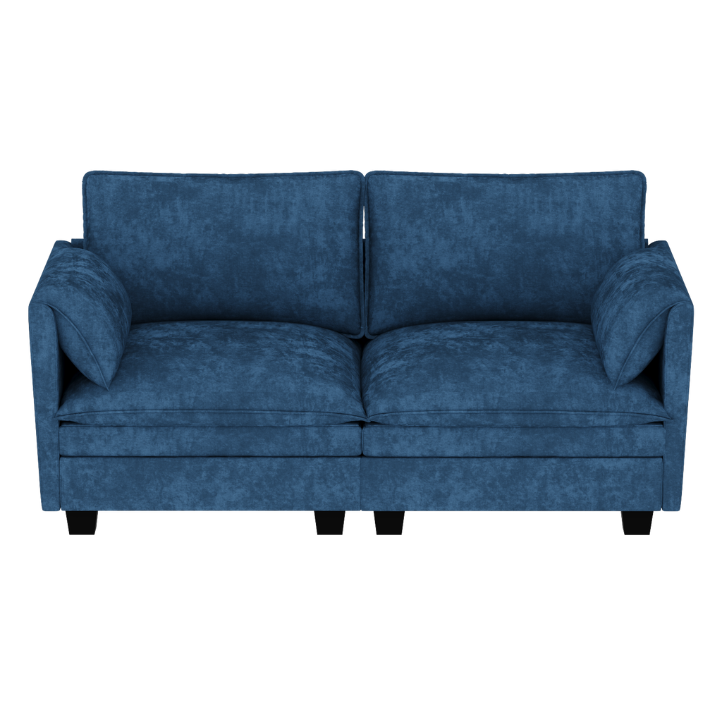 74.27'' Loveseat Sofa, 2 Seater Comfy Couch,Mid Century Modern Designed for Small Spaces, Apartment, Bedroom, Dorm, Office