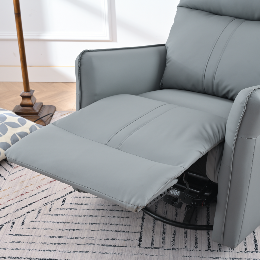 Power Swivel Rocker Recliner Chair for Adults, 270° Swivel Rocking Recliner Chair,Electric Small Recliners for Small Spaces, Single Sofa Recliner for Living Room, Bedroom