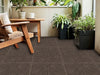 Plastic Composite Patio Tiles 35-Piece Set, Composite Patio Rust-Resistant, Waterproof, Weatherproof, Easy to DIY and Maintain, Great for Patio, Balcony, Roof, Terrace, Indoor and Outdoor, 12x12i Light Coffee