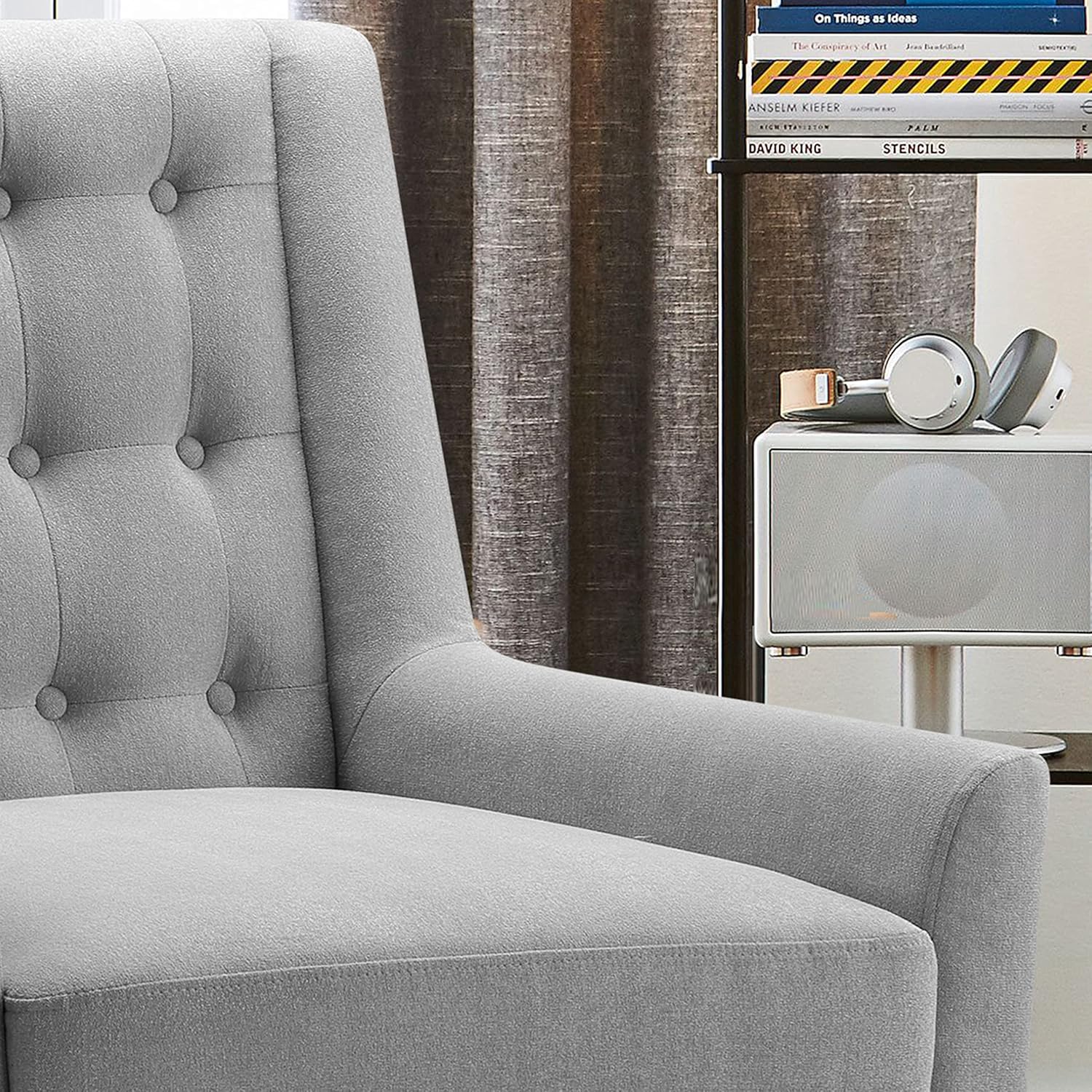 Modern Accent Chair – Tufted Upholstered Armchair for Small Living Areas