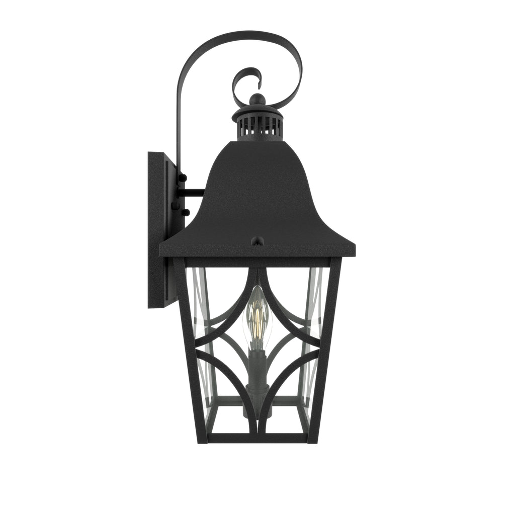 2 Pack Outdoor Wall Light Fixtures, Waterproof Exterior Wall Light Porch Light, Matte Black Outdoor Wall Light with Clear Glass, Outdoor Wall Light for House, Garage, Front Door