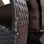 Arttoreal Outdoor Recliner Lounge Chair for Patio & Poolside – Premium Wicker Rattan Chair with Cushion and Adjustable Backrest(350 lbs Capacity)