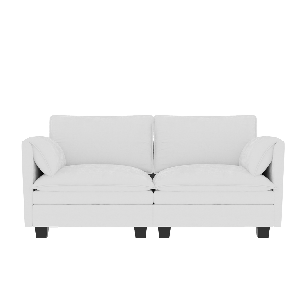 74.27'' Loveseat Sofa, 2 Seater Comfy Couch,Mid Century Modern Designed for Small Spaces, Apartment, Bedroom, Dorm, Office