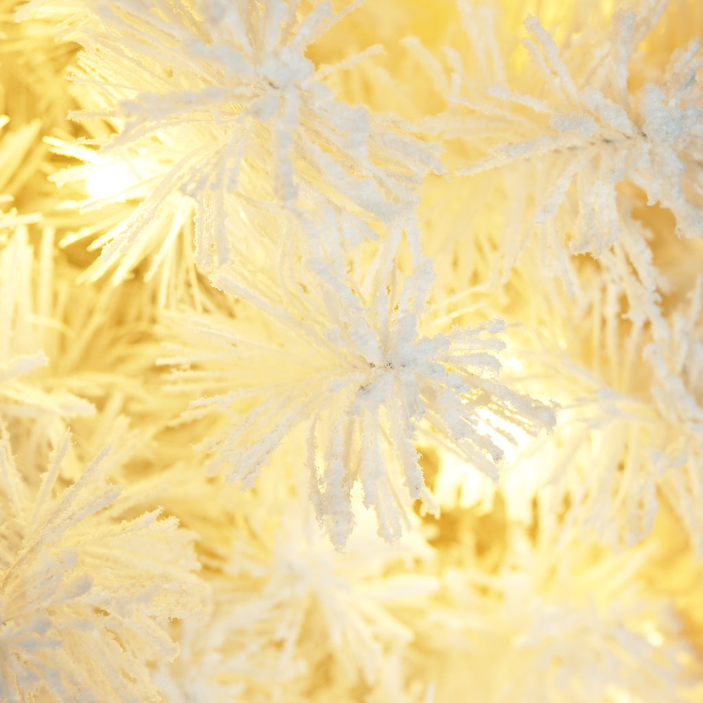 4ft Pre-Lit Snowman Christmas Tree with 100 Lights, 380-Tip PVC Artificial Tree for Indoor/Outdoor Holiday Decoration