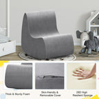 Creative soft foam rocking chair suitable for children's room- game room and living room, light and durable