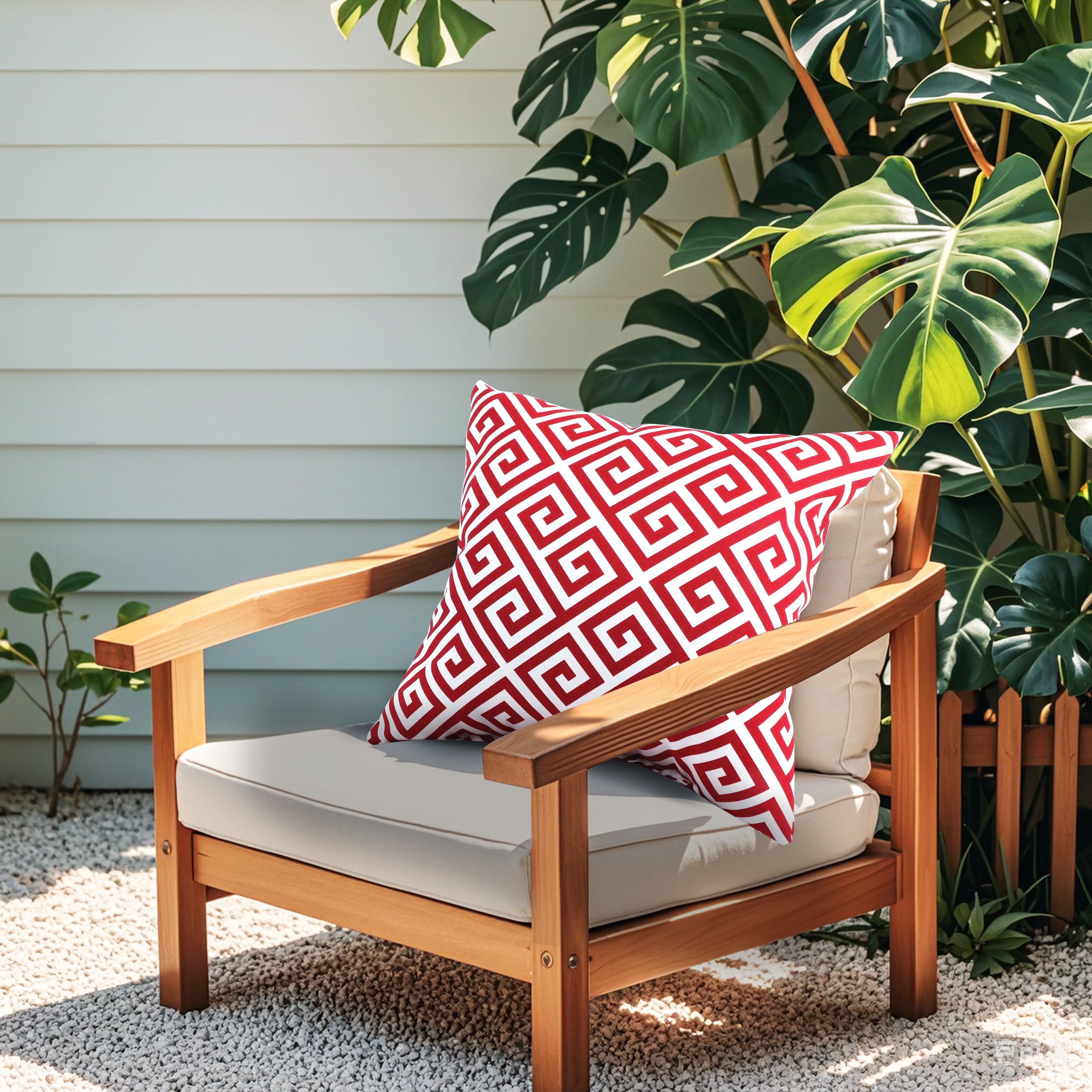 2 Pack Outdoor Throw Pillows, 18*18IN Waterproof and Fade Resistant Patio Mat for Garden, Porch, Poolside Furniture - Soft and Comfortable Decorative Pillow Cover