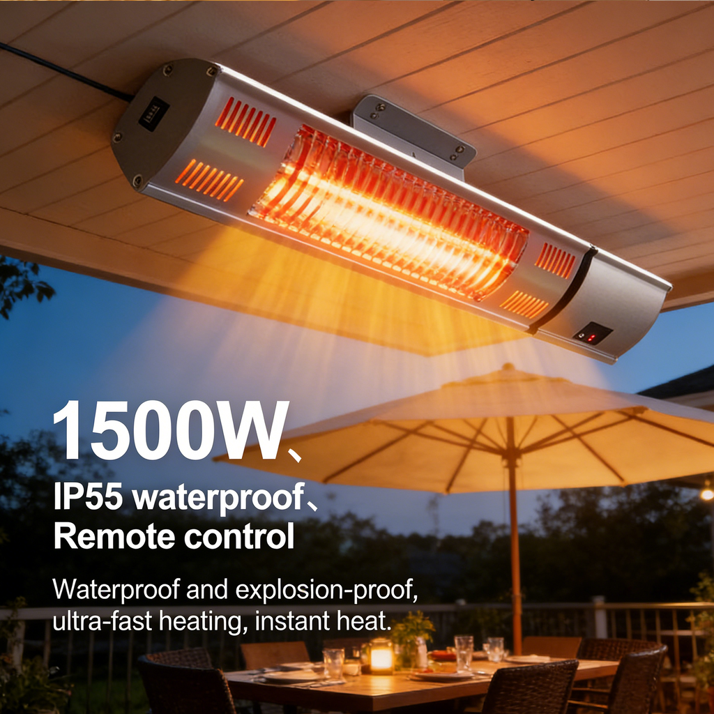 Arttoreal Wall Mounted Infrared Electic Patio Heater / Home Space Heater / Infrared Radiant Heater