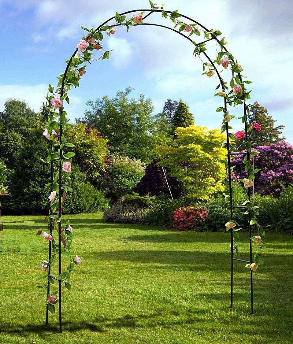 ART TO REAL Outdoor Flower Garden Arch Trellis / Wedding Decoration Arch / Birthday Party Festival Decoration / Durable Steel Garden Arbor