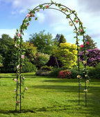 ART TO REAL Outdoor Flower Garden Arch Trellis / Wedding Decoration Arch / Birthday Party Festival Decoration / Durable Steel Garden Arbor