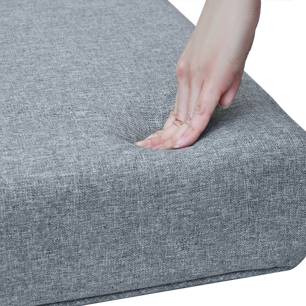 Arttoreal Outdoor Deep Seat Cushion Set, 24 x 22 x 4.3 in Seat and Back Replacement Cushions for Patio Furniture, Water-Resistant Fabric