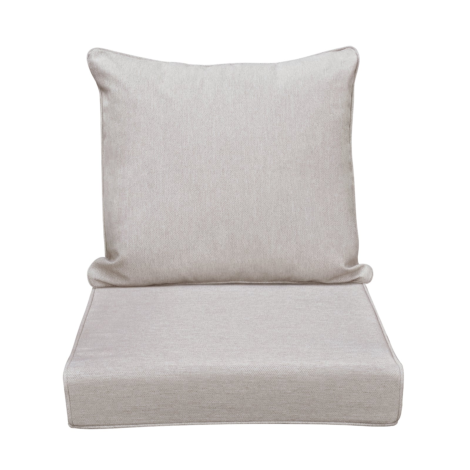 Arttoreal Outdoor Deep Seat Cushion Set, 24 x 22 x 4.3 in Seat and Back Replacement Cushions for Patio Furniture, Water-Resistant Fabric