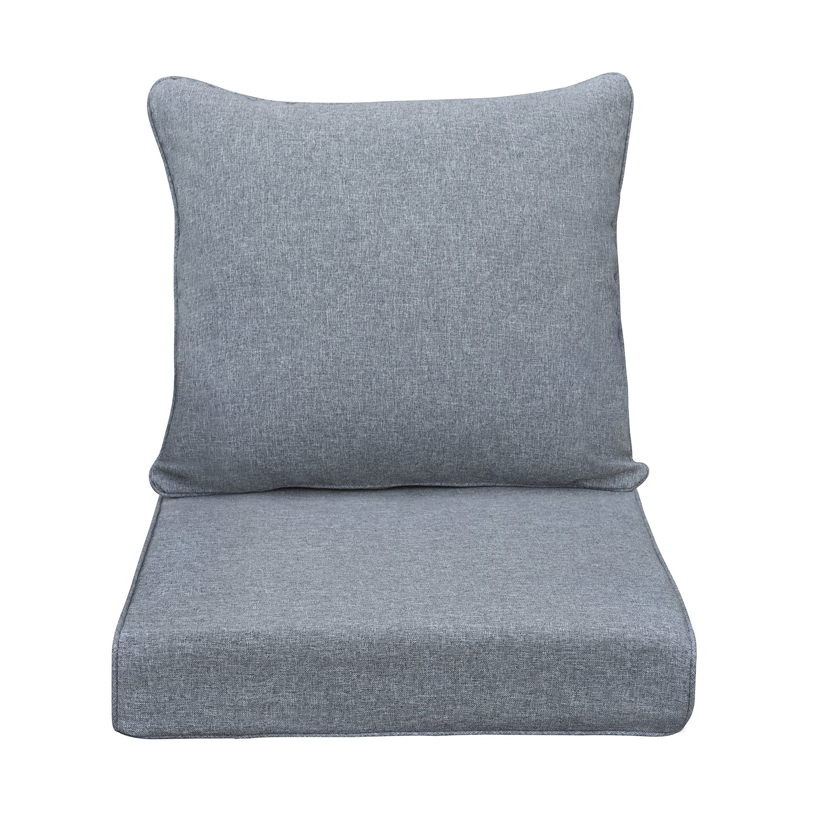 Arttoreal Outdoor Deep Seat Cushion Set, 24 x 22 x 4.3 in Seat and Back Replacement Cushions for Patio Furniture, Water-Resistant Fabric