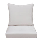 Arttoreal Outdoor Deep Seat Cushion Set, 24 x 22 x 4.3 in Seat and Back Replacement Cushions for Patio Furniture, Water-Resistant Fabric