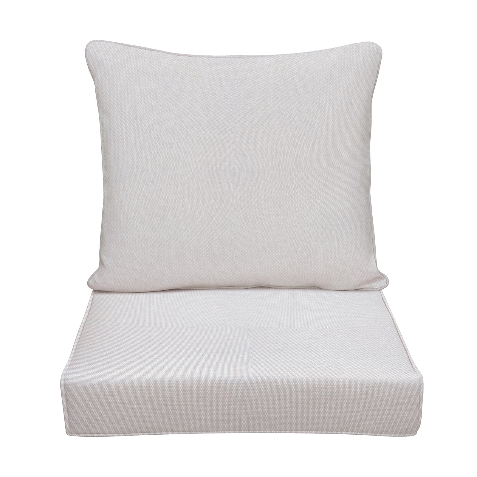 Arttoreal Outdoor Deep Seat Cushion Set, 24 x 22 x 4.3 in Seat and Back Replacement Cushions for Patio Furniture, Water-Resistant Fabric