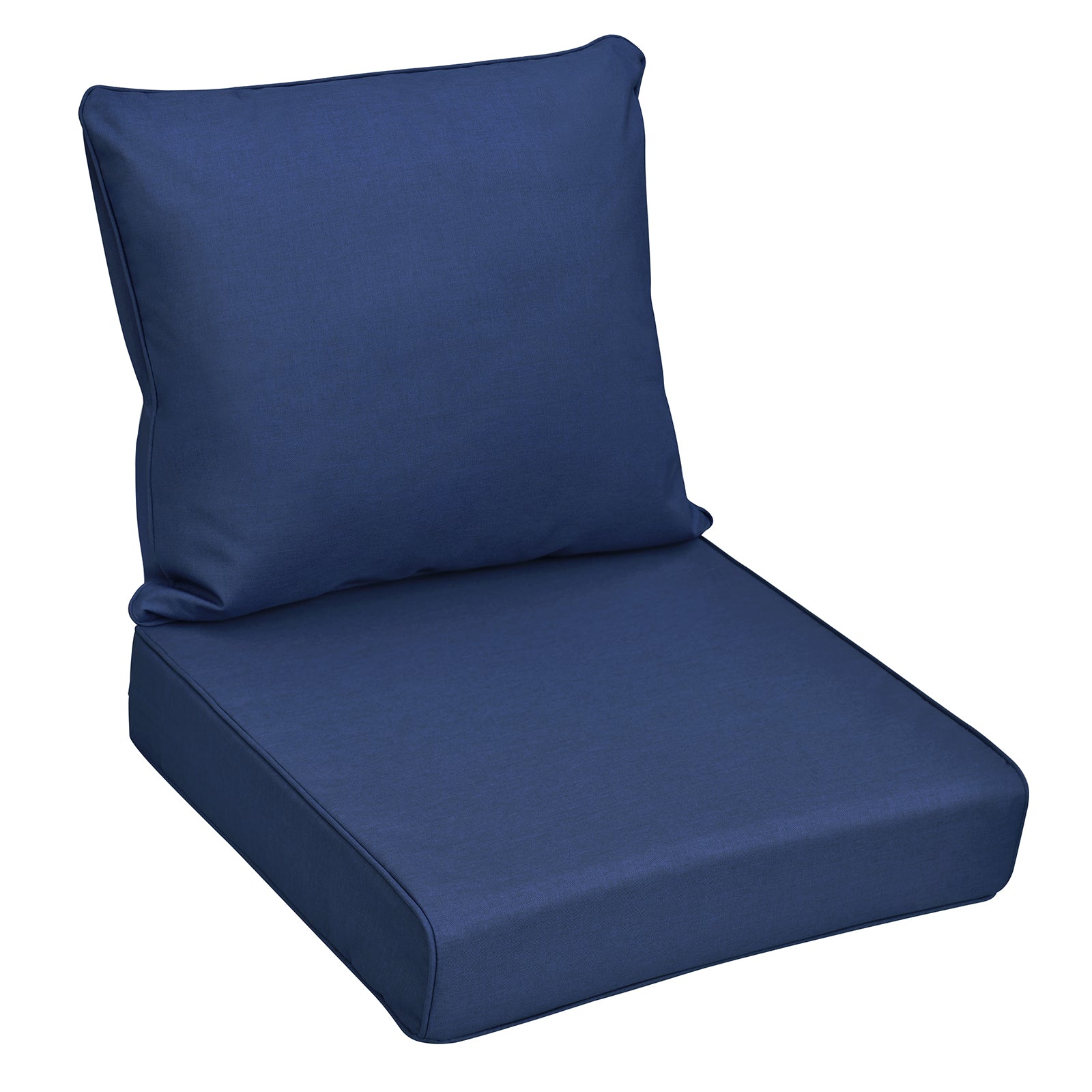 Arttoreal Outdoor Deep Seat Cushion Set, 24 x 22 x 4.3 in Seat and Back Replacement Cushions for Patio Furniture, Water-Resistant Fabric