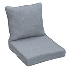 Arttoreal Outdoor Deep Seat Cushion Set, 24 x 22 x 4.3 in Seat and Back Replacement Cushions for Patio Furniture, Water-Resistant Fabric