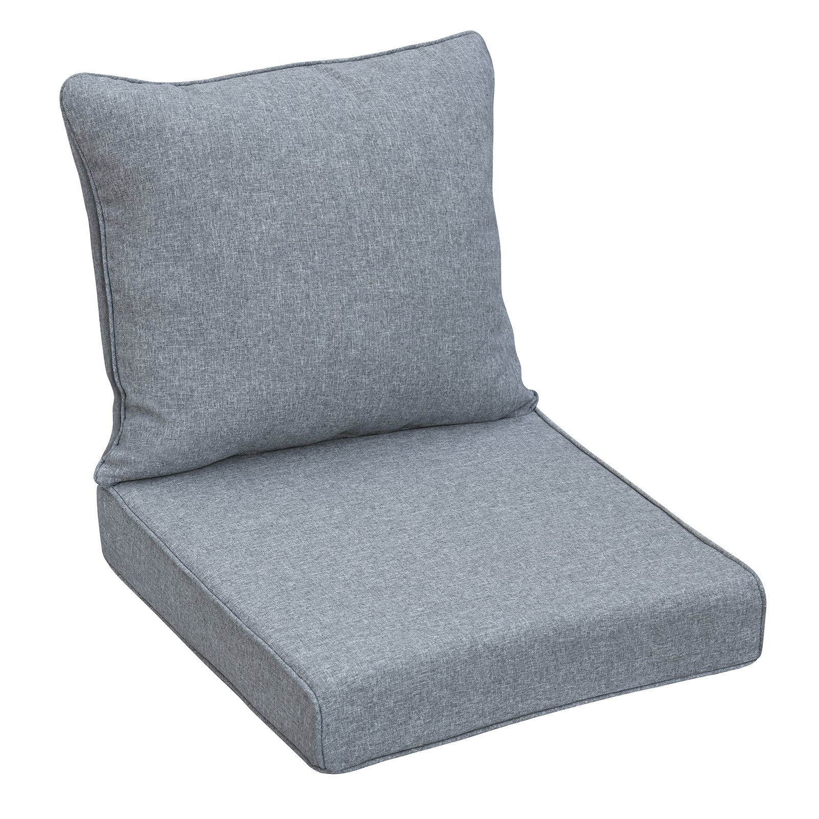 Arttoreal Outdoor Deep Seat Cushion Set, 24 x 22 x 4.3 in Seat and Back Replacement Cushions for Patio Furniture, Water-Resistant Fabric
