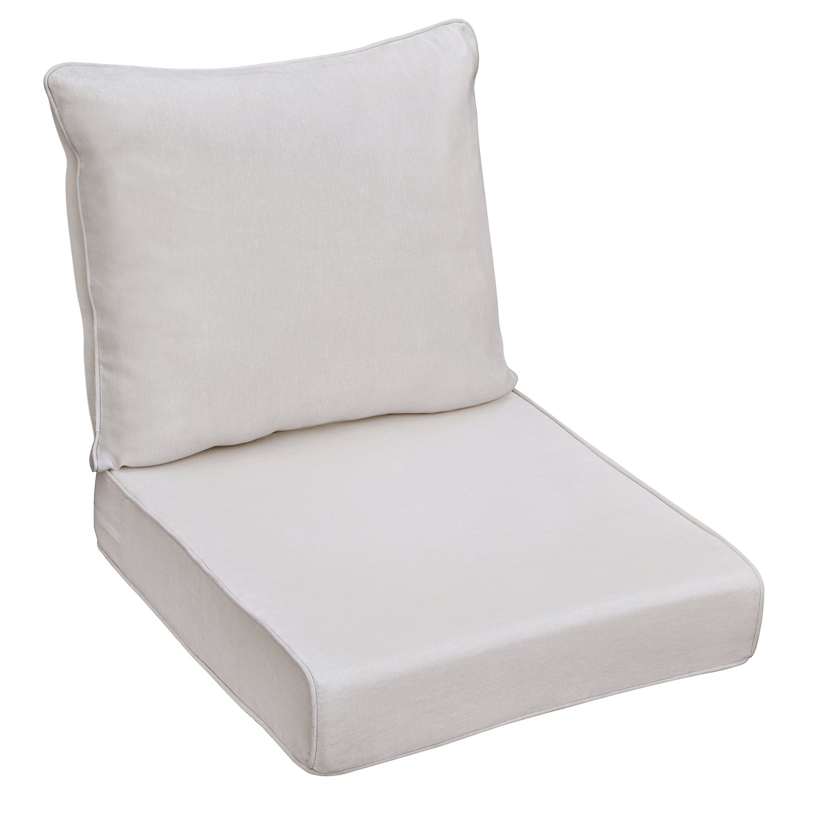 Arttoreal Outdoor Deep Seat Cushion Set, 24 x 22 x 4.3 in Seat and Back Replacement Cushions for Patio Furniture, Water-Resistant Fabric