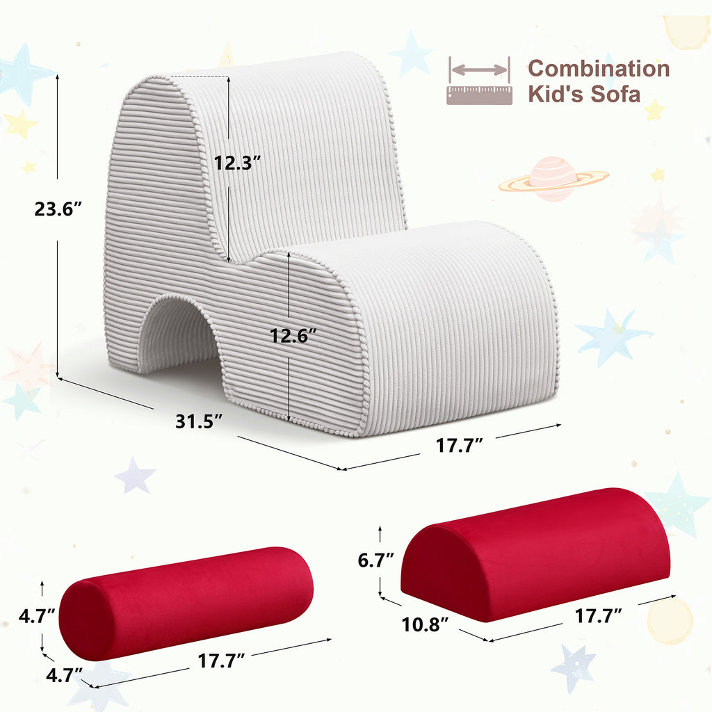Creative soft foam rocking chair suitable for children's room- game room and living room, light and durable