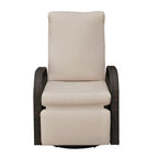 Arttoreal Outdoor Swivel Rattan Lounge Chair, 42.2 inches high,  – Indoor/Outdoor Recliner with Side Table