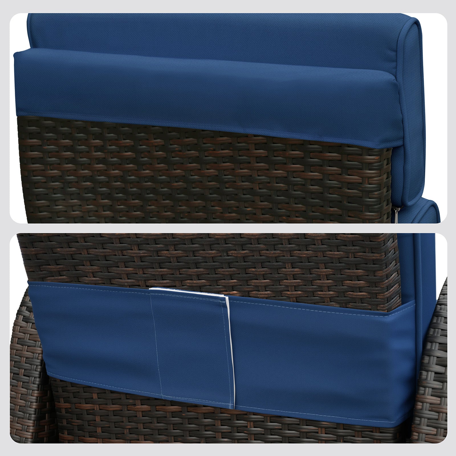 New High Back Chair Cushion for Functional Chairs – Waterproof & UV-Resistant