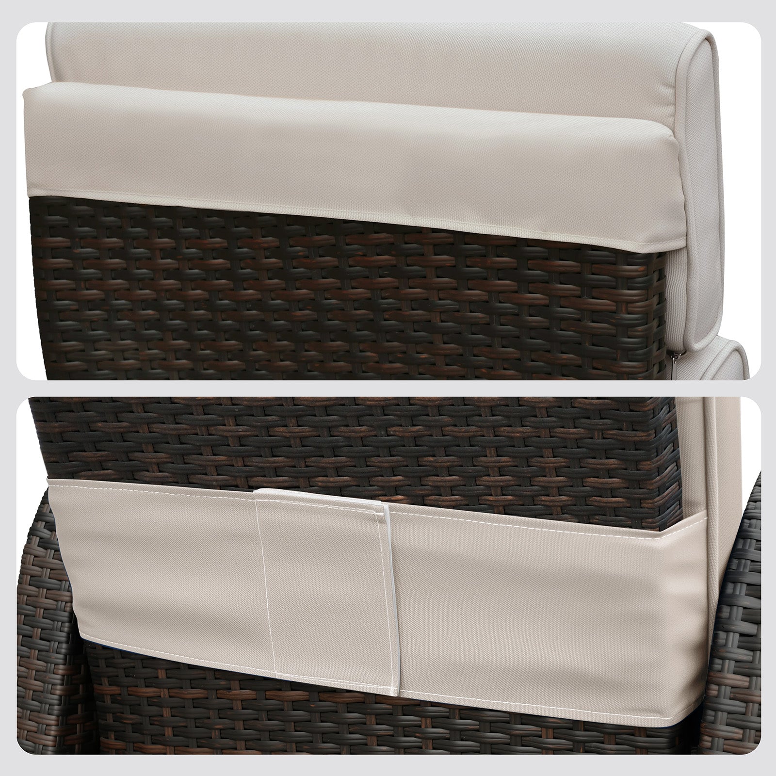 New High Back Chair Cushion for Functional Chairs – Waterproof & UV-Resistant